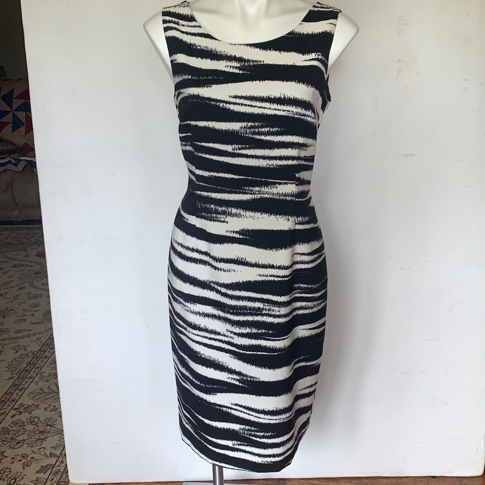 Jones Studio Black and White Dress